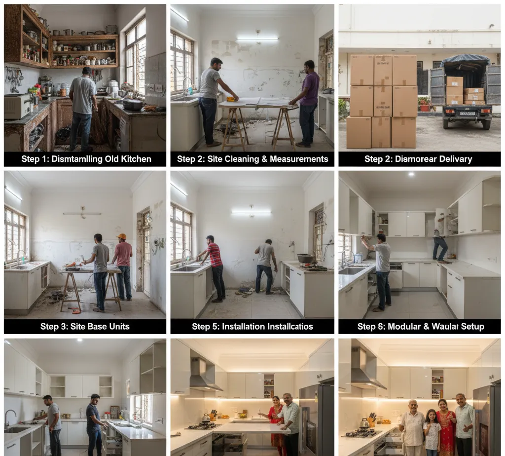 Upgrading Your Old Kitchen in Jaipur: From Carpenter-Made to Modern Modular in 7 Days