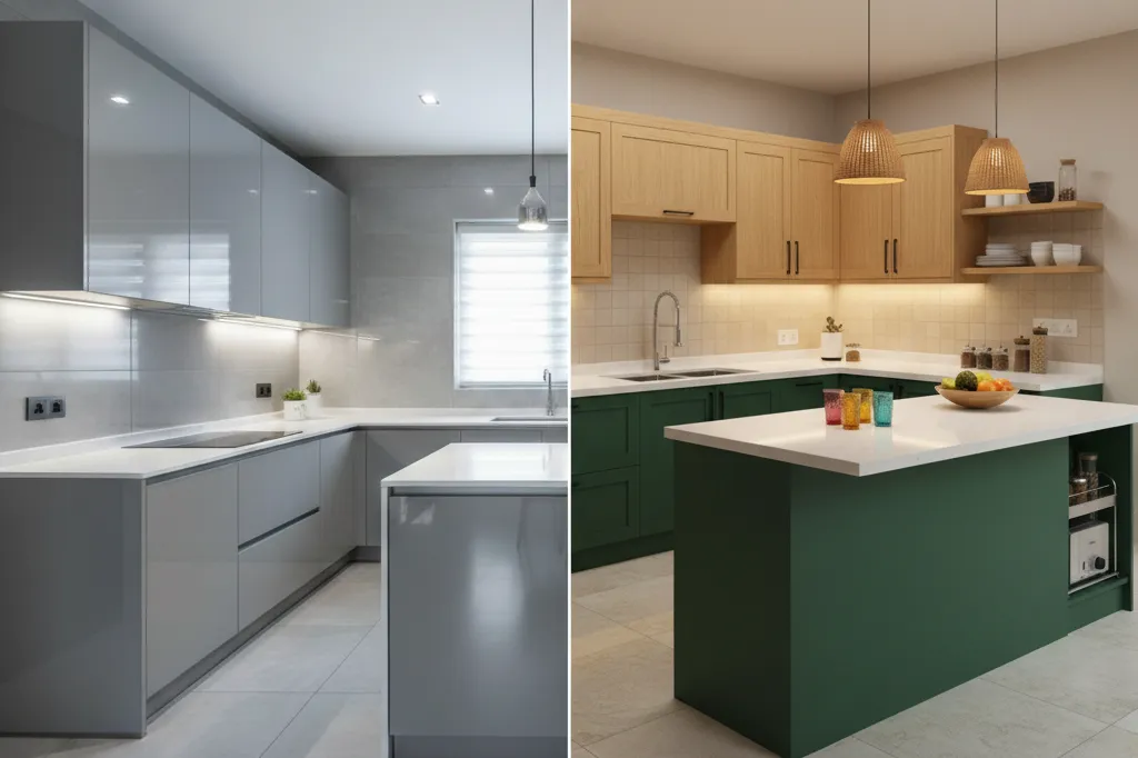 Acrylic vs Laminate Kitchen Finish: Real Pros, Cons & Prices