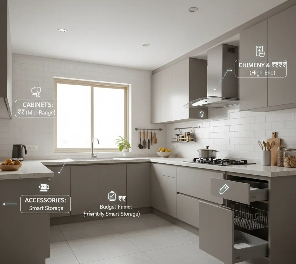 Modular Kitchen Cost Per Square Foot in India – What to Expect