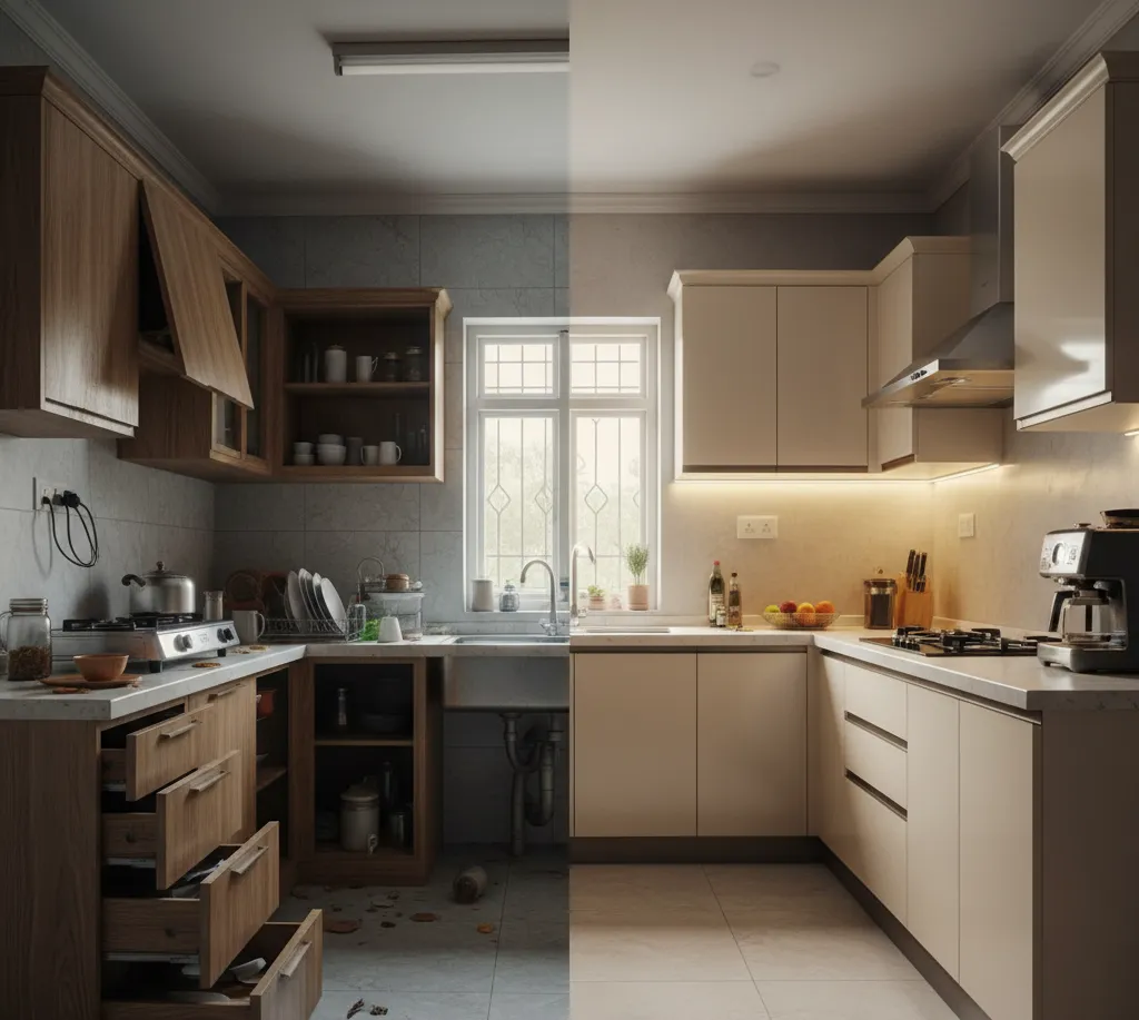 Kitchen Design #Modular Kitchen #Interior Design #Home Improvement