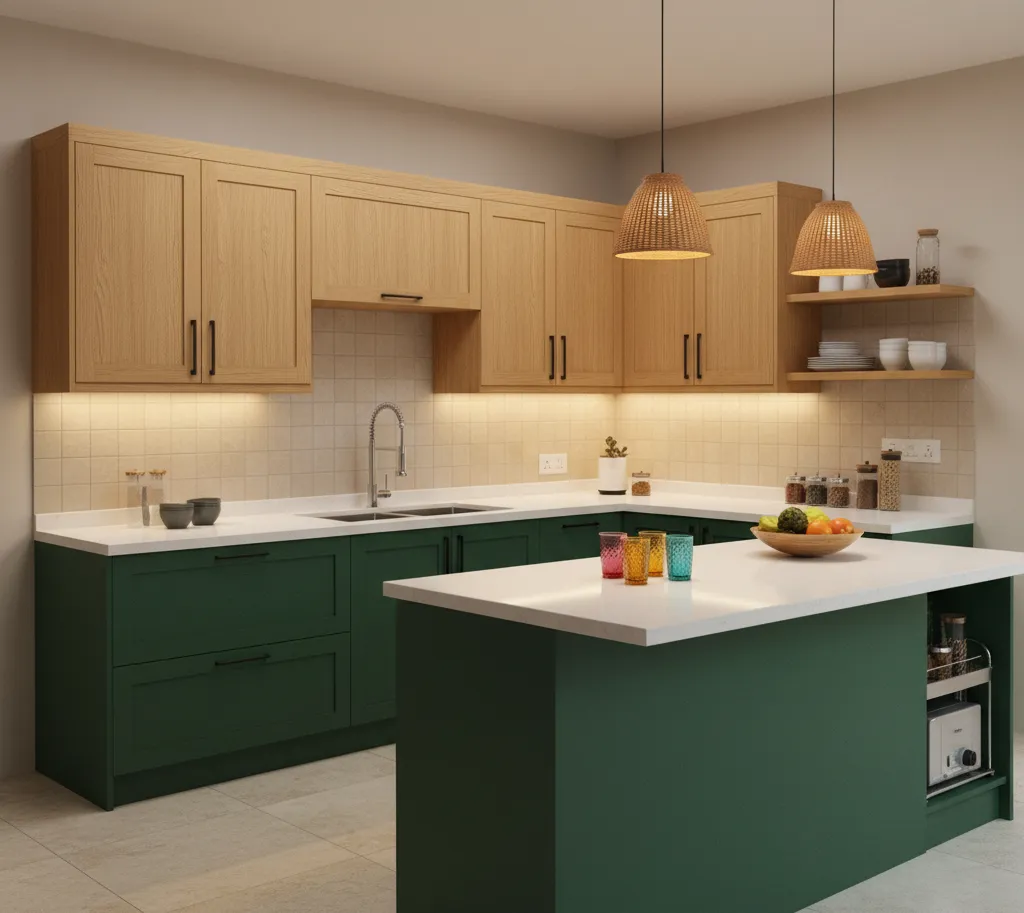 Kitchen Design #Modular Kitchen #Interior Design #Home Improvement