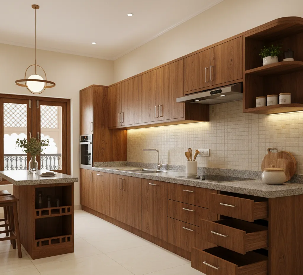 Kitchen Design #Modular Kitchen #Interior Design #Home Improvement