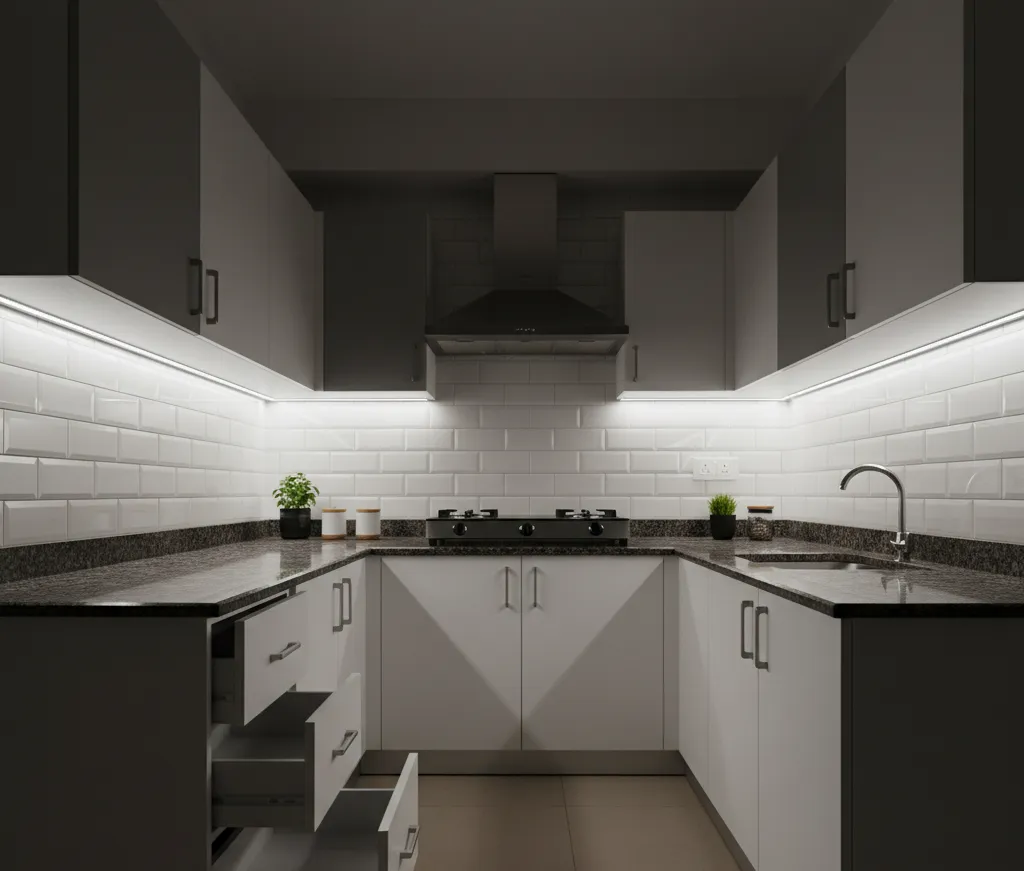 Low Budget Modular Kitchen Design Ideas Under ₹1.5 Lakh