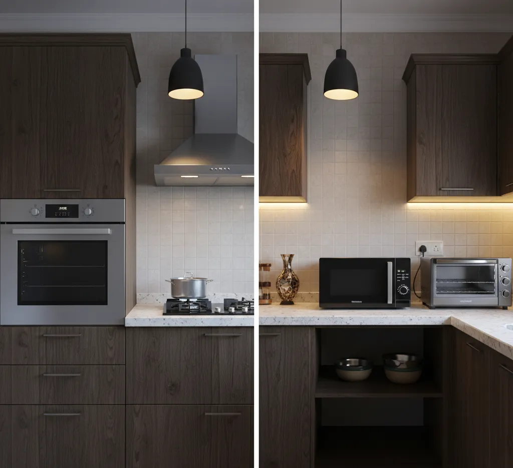 Built-In Oven vs Countertop Oven: Which to Choose for Modular Kitchen