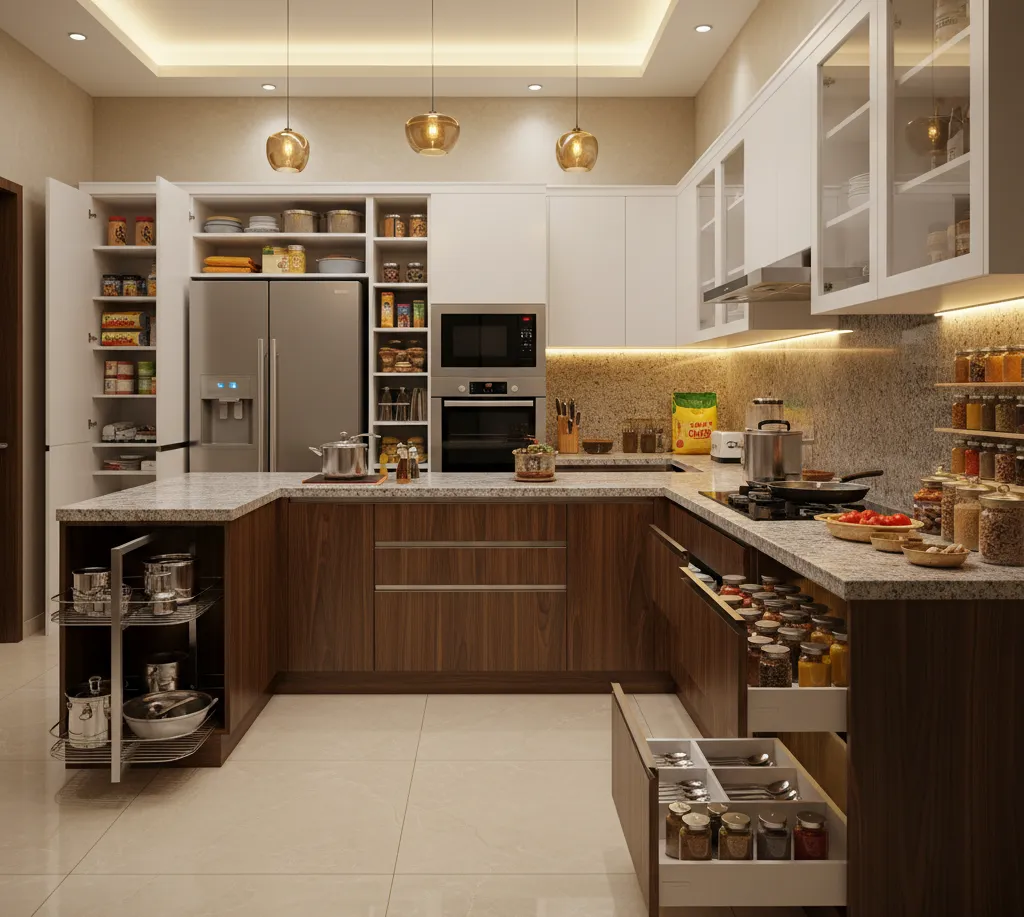Kitchen Design #Modular Kitchen #Interior Design #Home Improvement