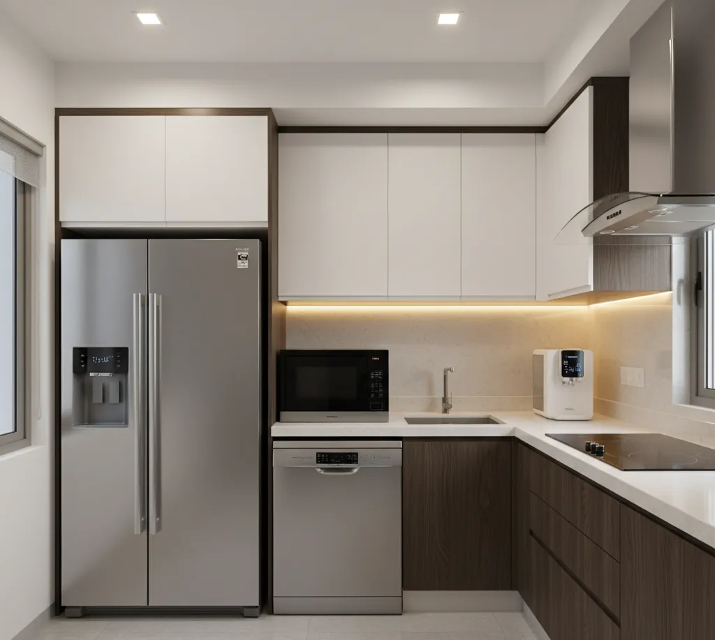 Kitchen Design #Modular Kitchen #Interior Design #Home Improvement