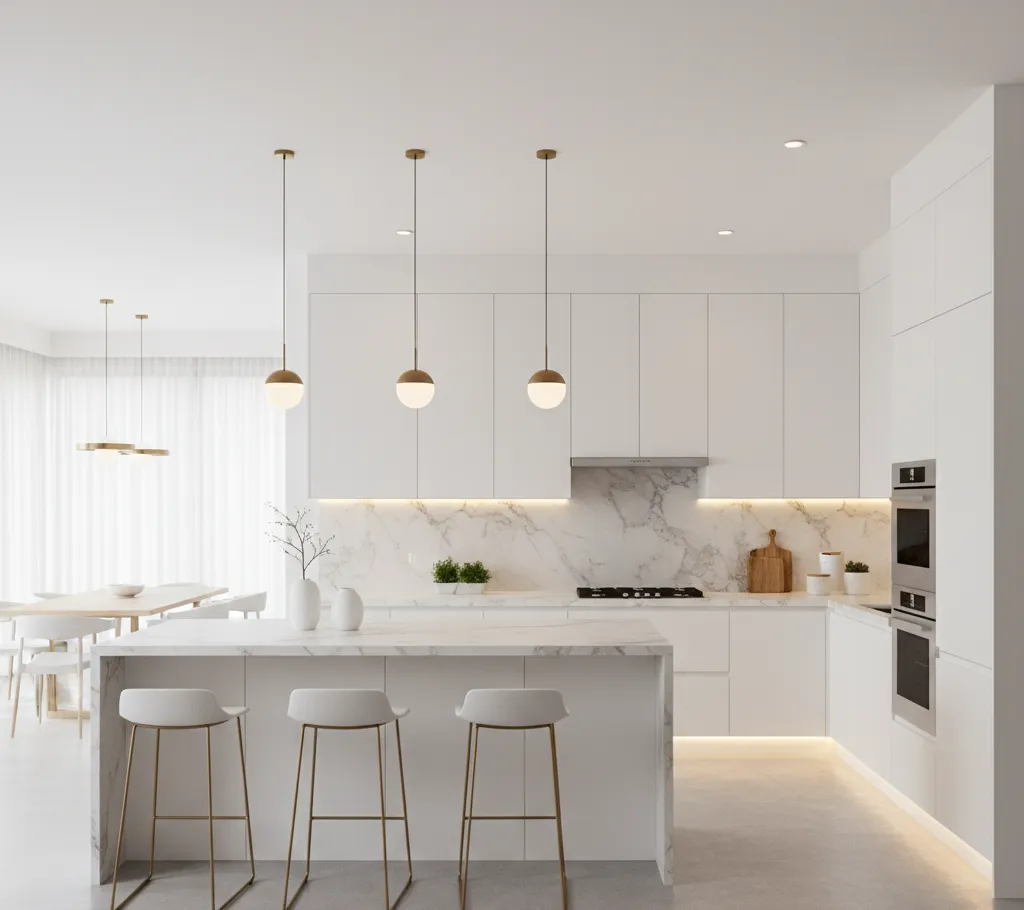 White Modular Kitchen Design Ideas: Clean, Minimal & Elegant
