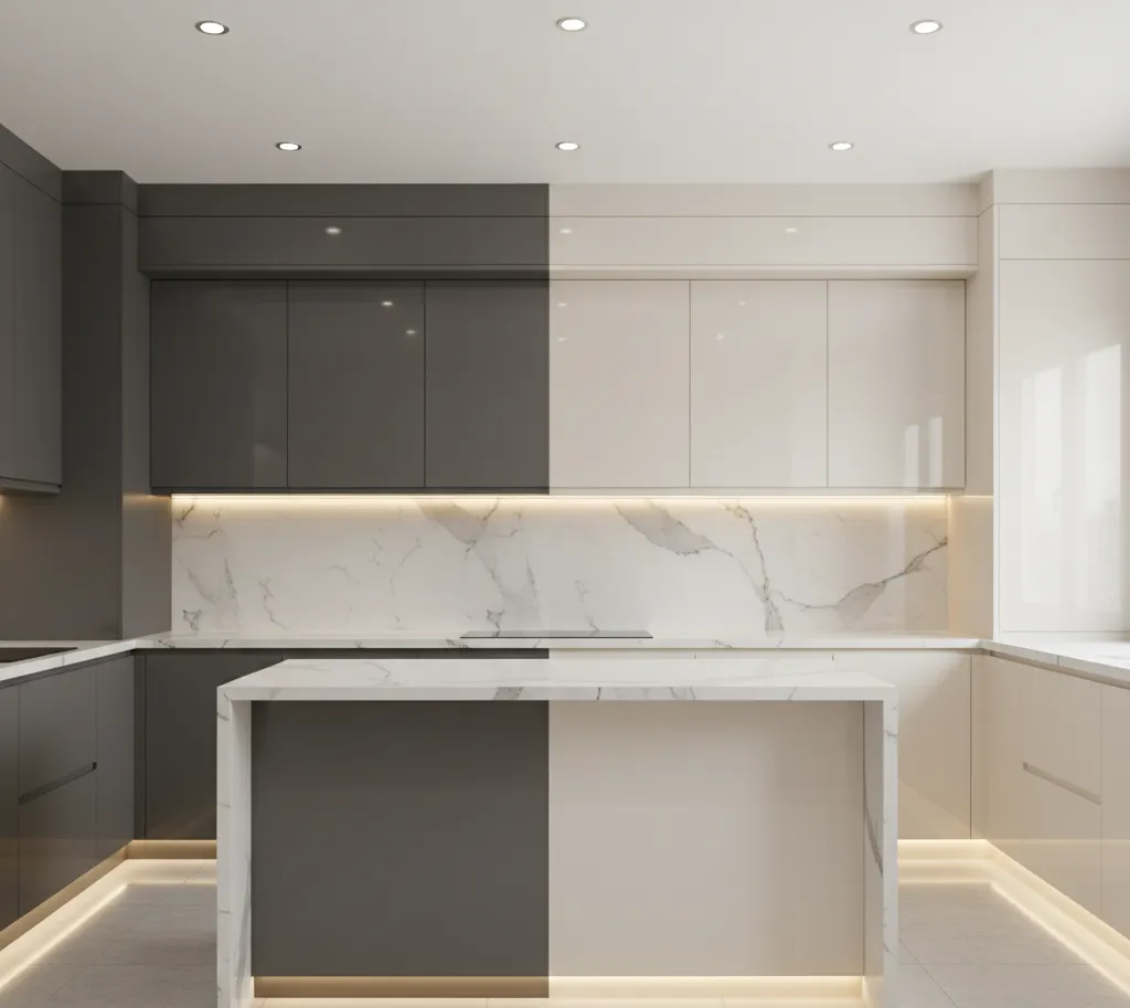 Kitchen Design #Modular Kitchen #Interior Design #Home Improvement