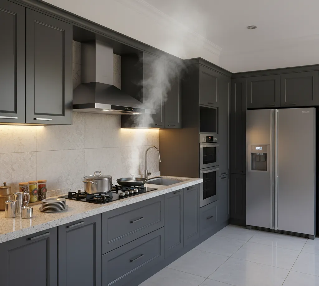 Kitchen Design #Modular Kitchen #Interior Design #Home Improvement