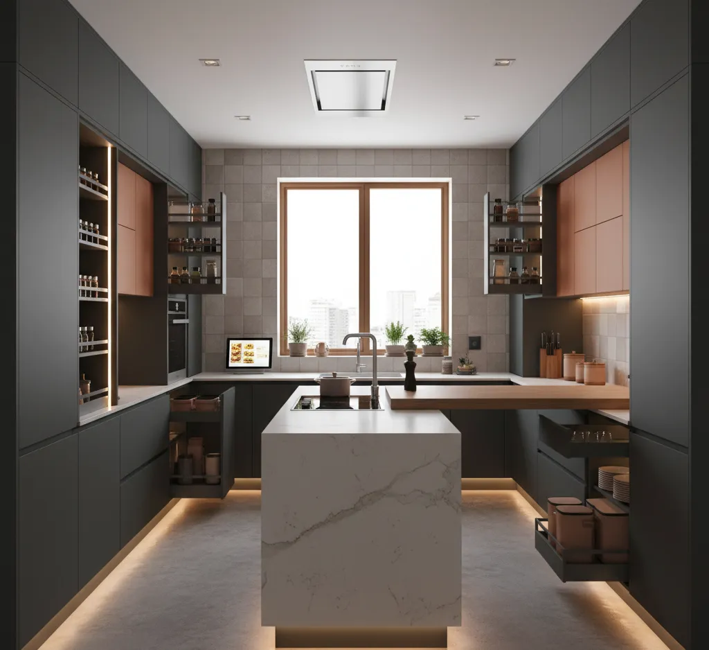 Kitchen Design #Modular Kitchen #Interior Design #Home Improvement