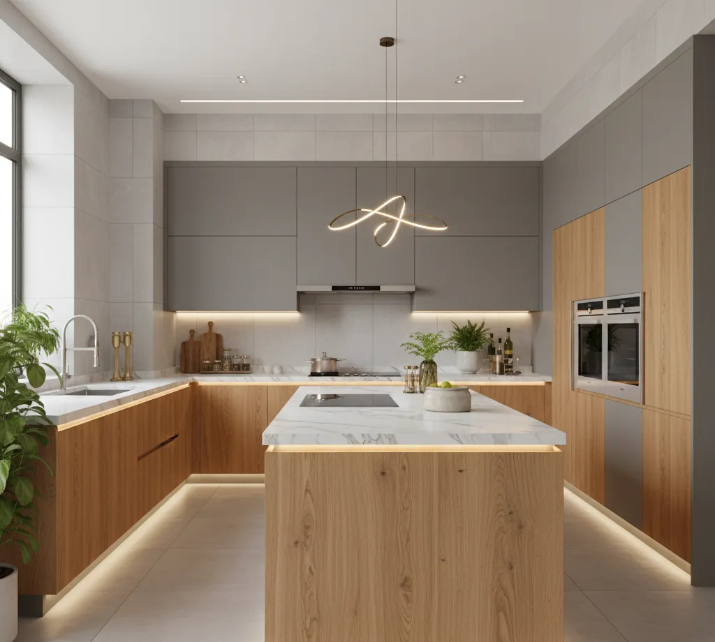 Kitchen Design #Modular Kitchen #Interior Design #Home Improvement