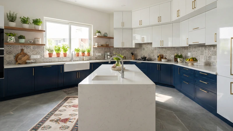 L-shape Kitchen Layout 1